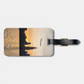 Étiquette À Bagage Silhouette couché de soleil Willis (Dos horizontal)