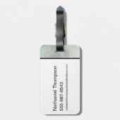 Étiquette À Bagage Silhouette de Batman (Dos Vertical)