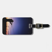 Étiquette À Bagage Silhouette de chasseur (Devant horizontal)