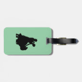 Étiquette À Bagage Silhouette de danseurs de salle de bal (Dos horizontal)