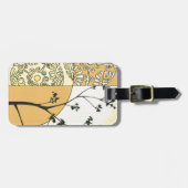 Étiquette À Bagage Silhouette de l'arbre écarlate par Megan Meagher (Devant horizontal)