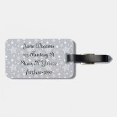 Étiquette À Bagage Silhouette de licorne (Dos horizontal)