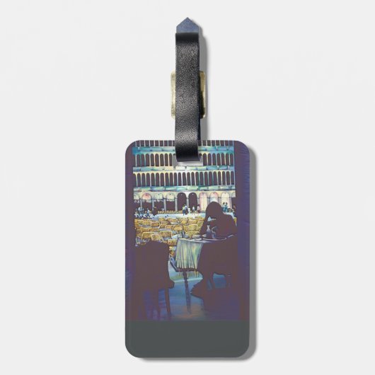 Étiquette À Bagage Silhouette de Saint-Marc (Dos Vertical)