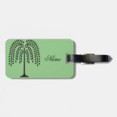 Étiquette À Bagage Silhouette de Willow en pleurs Thunder_Cove (Dos horizontal)