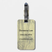 Étiquette À Bagage Silhouette des branches d'un bambou sur le papier (Dos Vertical)