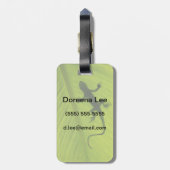 Étiquette À Bagage Silhouette Gecko (Dos Vertical)