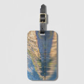 Étiquette À Bagage Silver Lake Autumn Reflection (Devant Vertical)