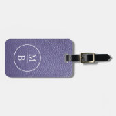 Étiquette À Bagage Simple Classy Periwinkle Bleu pourpre look (Devant horizontal)