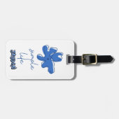 Étiquette À Bagage Simple Life Minimalism (Devant horizontal)