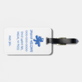 Étiquette À Bagage Simple Life Minimalism (Dos horizontal)