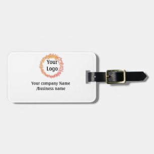 Étiquette À Bagage simple minimal ajoutez votre logo or site web soci