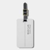 Étiquette À Bagage Simple Professionnel minimaliste moderne (Devant Vertical)