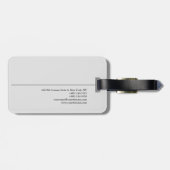 Étiquette À Bagage Simple Professionnel minimaliste moderne (Dos horizontal)