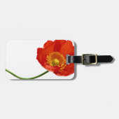 Étiquette À Bagage Simplicité rouge de pavot (Devant horizontal)