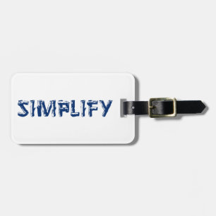 Étiquette À Bagage Simplifier