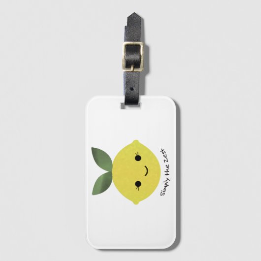 Étiquette À Bagage Simply the Zest Cute (Devant Vertical)