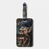 Étiquette À Bagage Singe de Langur (Dos Vertical)