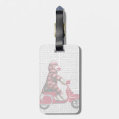 Étiquette À Bagage Singe de queue sur cyclomoteur (Dos Vertical)