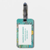 Étiquette À Bagage Singe et maman (Dos Vertical)