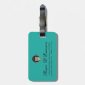 Étiquette À Bagage singe identica (Dos Vertical)