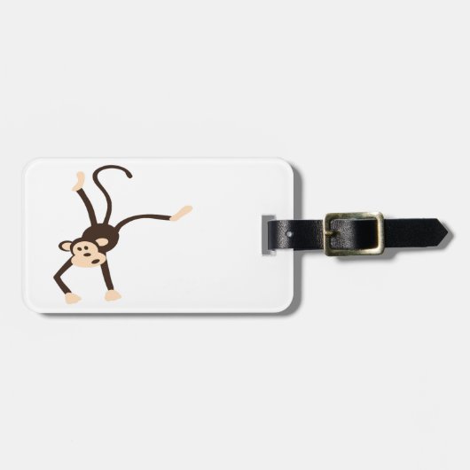 Étiquette À Bagage Singe volant (Devant horizontal)