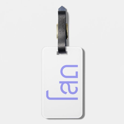 Étiquette À Bagage Single, SOHT en langage thaï, script décollé (Dos Vertical)