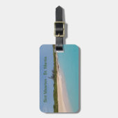 Étiquette À Bagage Sint Maarten - Marque bagage St Martin (Devant Vertical)