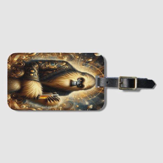 Étiquette À Bagage Sip cosmique Golden Sasquatch (Devant Horizontal)