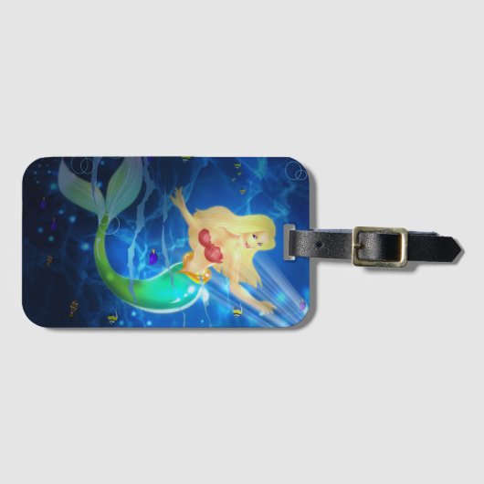 Étiquette À Bagage Sirène (Devant Horizontal)