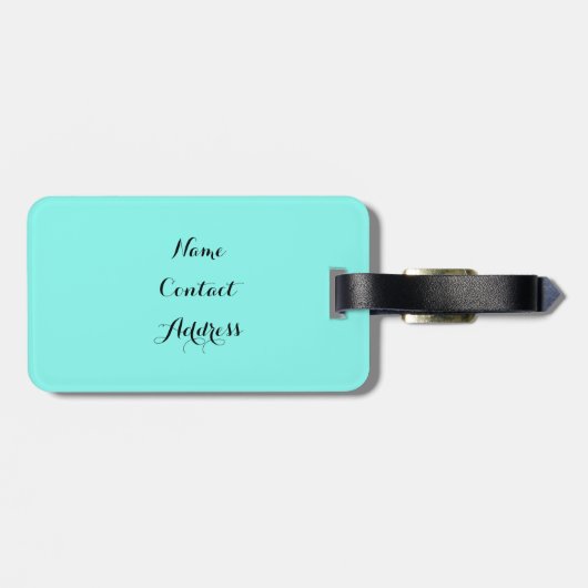 Étiquette À Bagage Sirène (Dos horizontal)