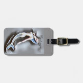 Étiquette À Bagage Sirène de natation Thunder-Cove Grey (Devant horizontal)