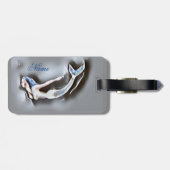 Étiquette À Bagage Sirène de natation Thunder-Cove Grey (Dos horizontal)