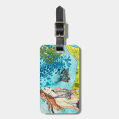 Étiquette À Bagage Sirène tranquille des eaux de PERSONNALISER (Devant Vertical)