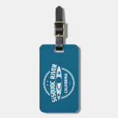 Étiquette À Bagage Sisquoc River California Kayak (Devant Vertical)