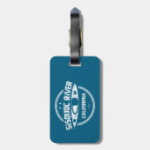 Étiquette À Bagage Sisquoc River California Kayak (Dos Vertical)