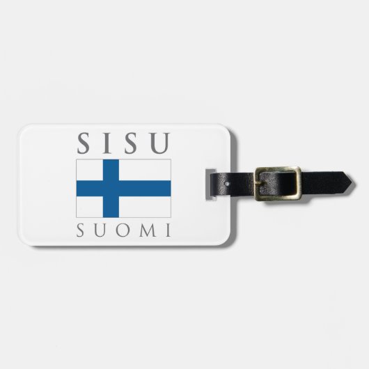 Étiquette À Bagage Sisu Suomi (Devant horizontal)