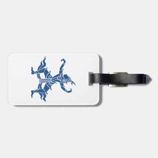 Étiquette À Bagage SIX Danseuse thaïlandaise ⚠ Thaïlande ⚠ (Dos horizontal)