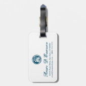 Étiquette À Bagage skeleorca (Dos Vertical)