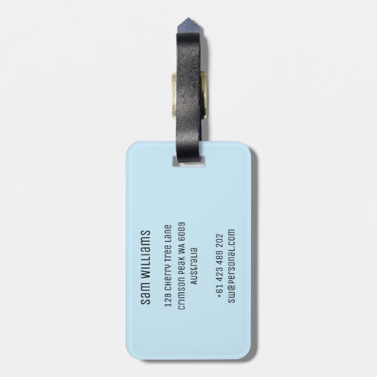 Étiquette À Bagage Ski (Dos Vertical)