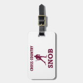 Étiquette À Bagage Ski de fond (Devant Vertical)