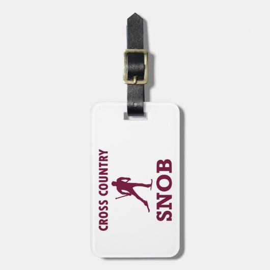 Étiquette À Bagage Ski de fond (Devant Vertical)