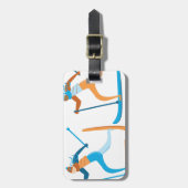 Étiquette À Bagage Ski de neige (Devant Vertical)