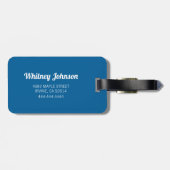 Étiquette À Bagage Ski drôle personnalisé | Voyage (Dos horizontal)