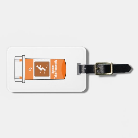 Étiquette À Bagage Ski Est Ma Drogue (Devant horizontal)