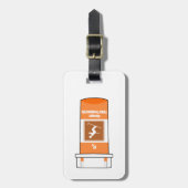 Étiquette À Bagage Ski Est Ma Drogue (Devant Vertical)