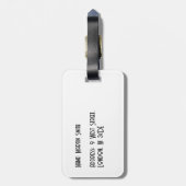 Étiquette À Bagage Ski saut splatter art (Dos Vertical)