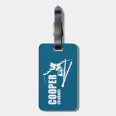 Étiquette À Bagage Skier Cooper Colorado (Dos Vertical)