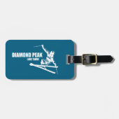 Étiquette À Bagage Skier Diamond Peak Lake Tahoe (Devant horizontal)