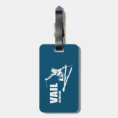 Étiquette À Bagage Skier Vail Colorado (Dos Vertical)