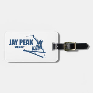 Étiquette À Bagage Skieur de Jay Peak Vermont